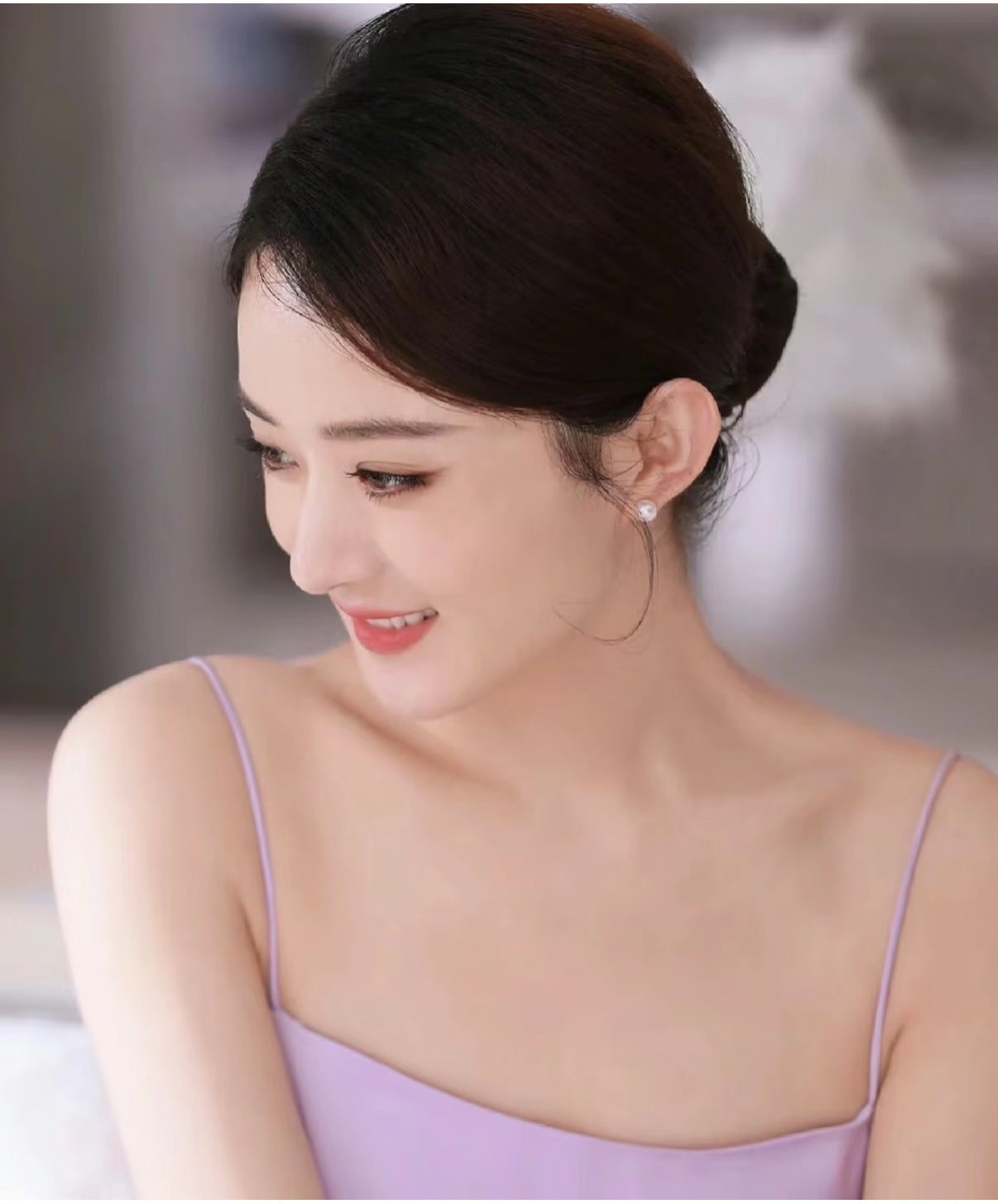 Akoya Cultured Pearl Stud Earrings in PT900 耳钉8-8.5mm