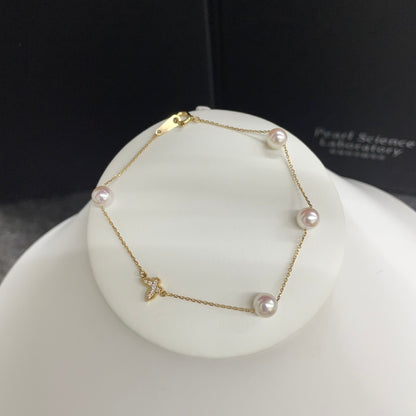 Akoya 蝴蝶手链