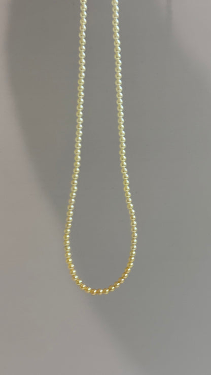 羽金黄渐变小米珠3-3.5mm