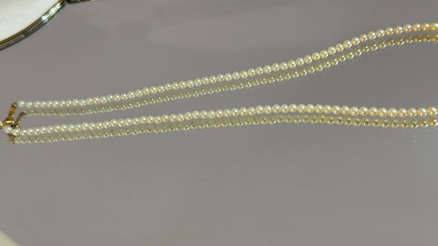 羽金黄渐变小米珠3-3.5mm