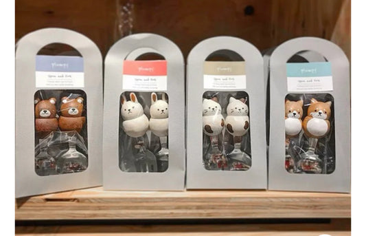MOONWAREUSA
Japan Plumpy Cutie Animal Spoon & Fork Set(Gift Box)