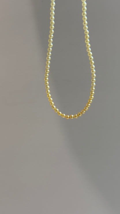 羽金黄渐变小米珠3-3.5mm