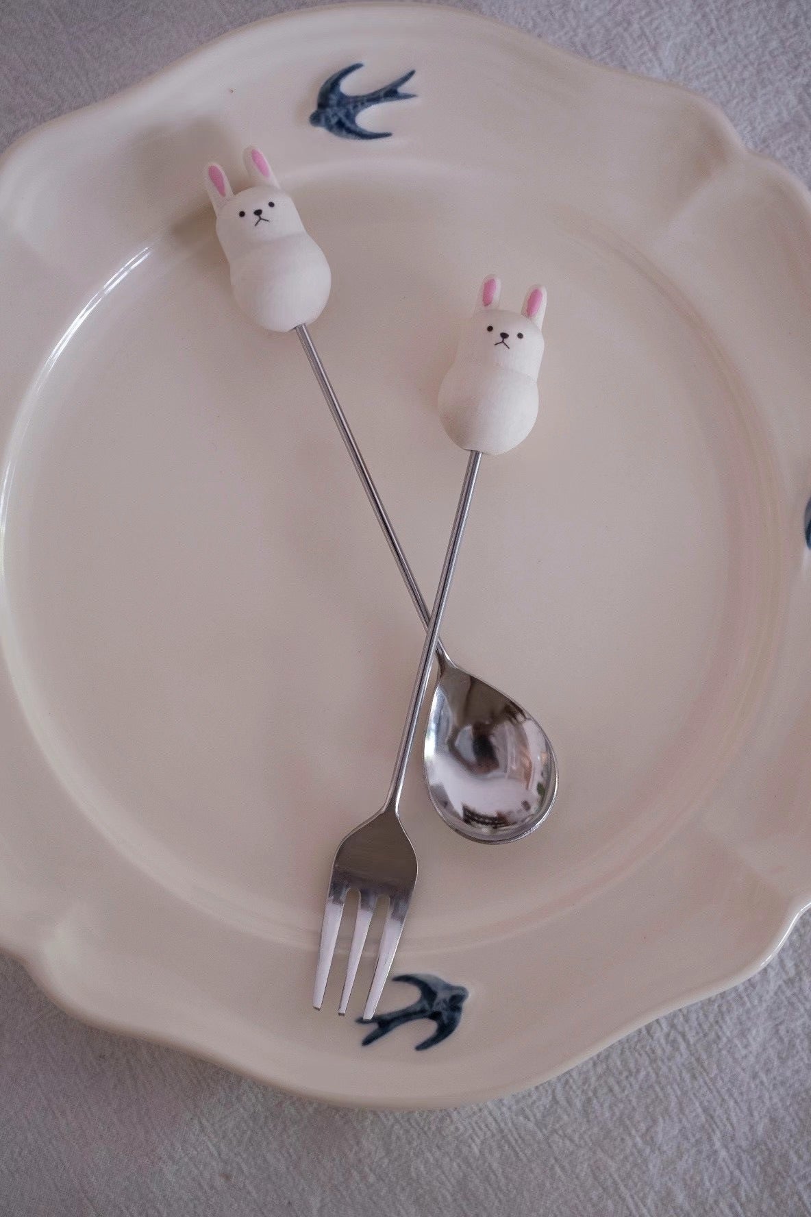 Japan plumpy Dessert Animal Spoon & Fork （ 勺子& 叉子）
