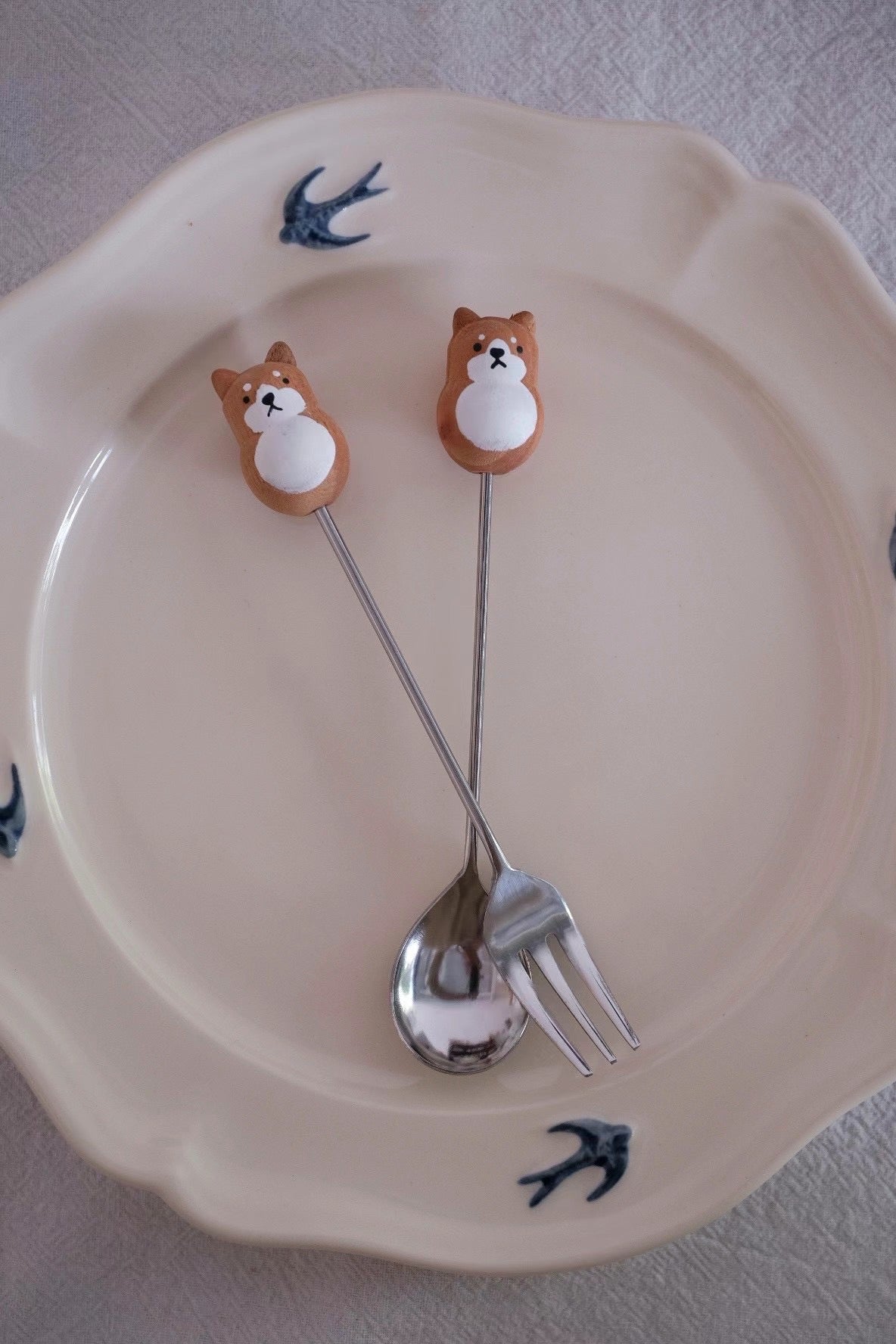 Japan plumpy Dessert Animal Spoon & Fork （ 勺子& 叉子）