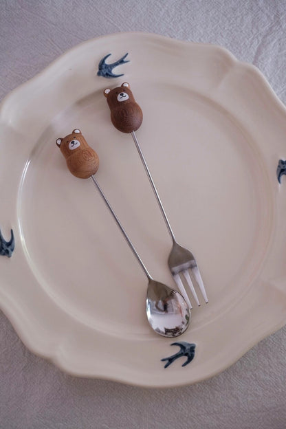 Japan plumpy Dessert Animal Spoon & Fork （ 勺子& 叉子）