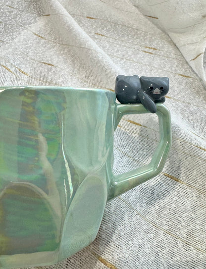 Japan Decole Jare cat Ruster Mugcupじゃれ猫ラスターマグ(Gift Box)