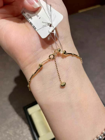 节节高转运珠AkoyaK18金手链来
8.5-9mm 最强极光·肉眼正圆·微瑕·天女青粉光超高级. 总长约19cm
