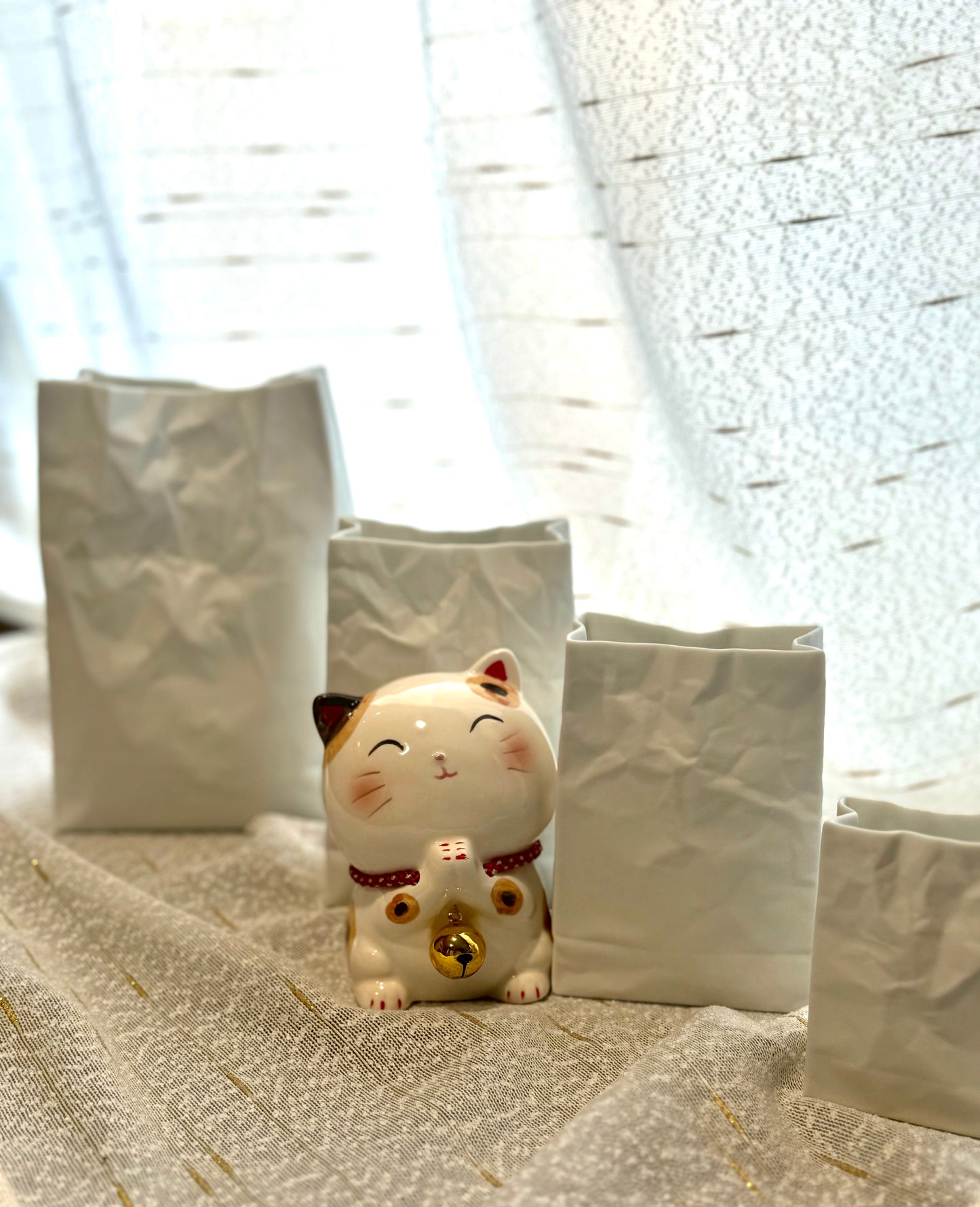 金铃铛招财猫存钱罐