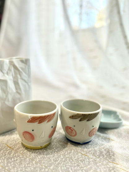 Tikuda Yuko kids plate /cup(Gift Box)
